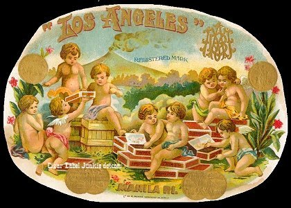 Los Angeles- cigar box label