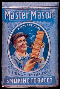 Master Mason Tin 2- cigar box label