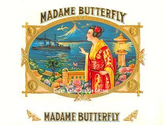 Madame B cigar box label