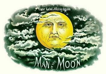 Man in the Moon cigar box label