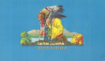 Manobra cigar box label