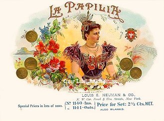 La Papilia- cigar box label