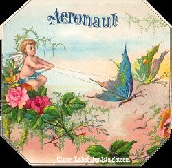 Aeronaut- cigar box label