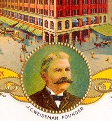 Weideman- cigar box label