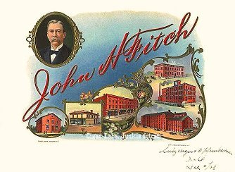 John Fitch- cigar box label