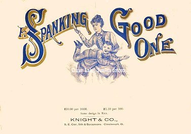 Spanking Good- cigar box label