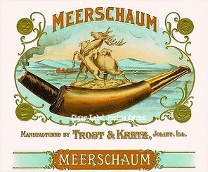 Meerschaum cigar box label