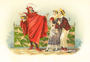 Mephisto cigar box label