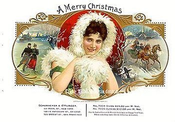 Merry C_7 cigar box label