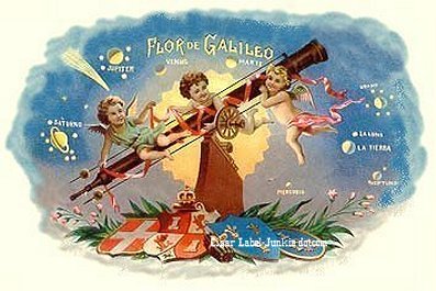 FD Galileo- cigar box label