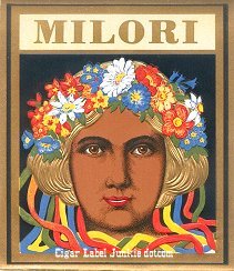 Milori outer cigar label