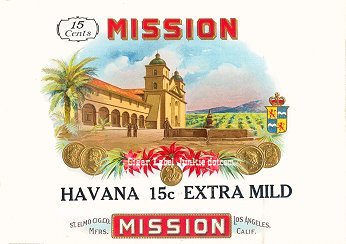 Mission inner cigar label