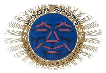 Moon Spots cigar box label