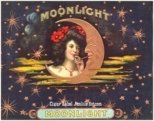 Moonlight cigar box label