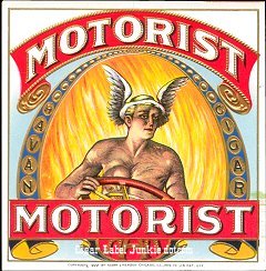 Motorist outer cigar label