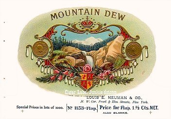 Mtn Dew2 cigar box label
