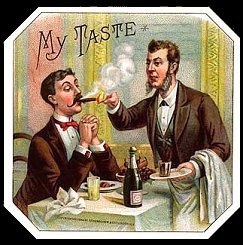 My Taste cigar box label