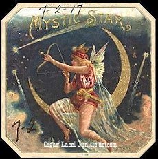 Mystic Star cigar label