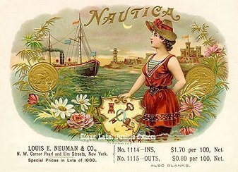 nautical cigar box label theme