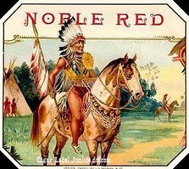 Nobel Red cigar label