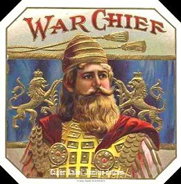 War Chief- cigar box label