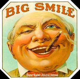 Big Smile- cigar box label