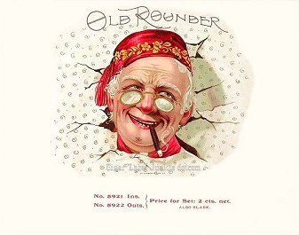 Old Rounder- cigar box label