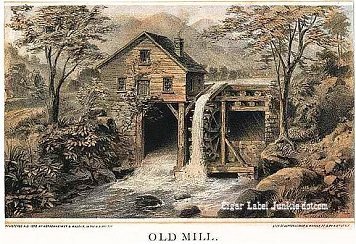 Old Mill-1878 cigar box label