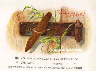Old Staple cigar box label