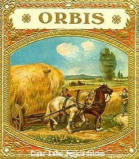 Orbis cigar box label