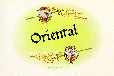 Oriental- cigar box label