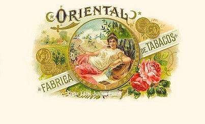 Oriental- cigar box label