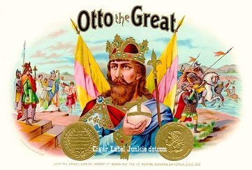 Otto The Great-cigar box label