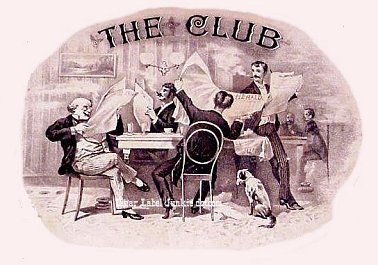 The Club- cigar box label