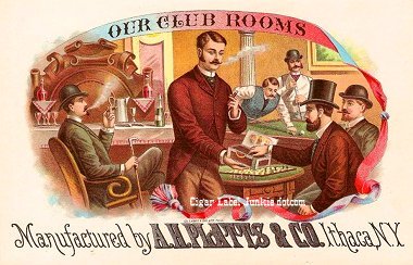 Our Club Rooms-cigar box label