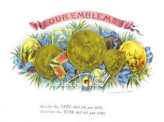 Our Emblems- cigar box label