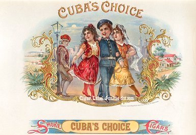 Cuba's Choice- cigar box label
