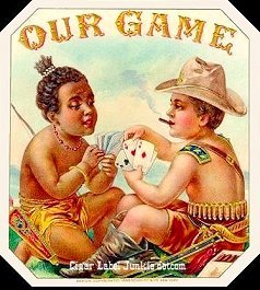 Our Game- cigar box label