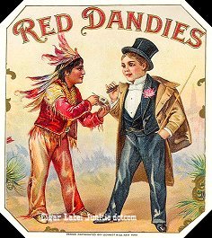 Red Dandies- cigar box label
