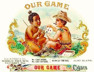 Our Game-cigar box label
