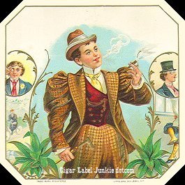 Our Latest- cigar box label