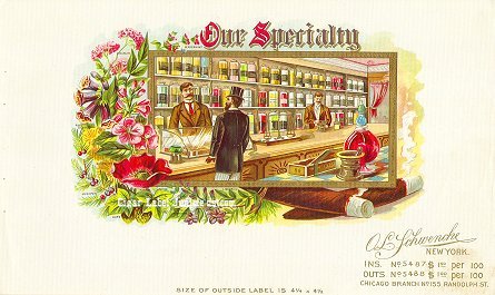 Our Specialty- cigar box label