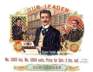 Our Leader-cigar box label