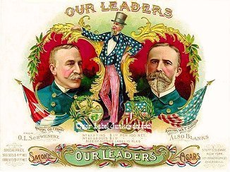 Our Leaders cigar box label