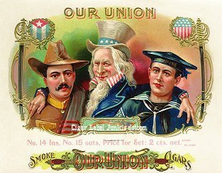 Our Union cigar box label