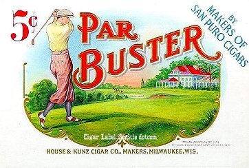 Par Buster cigar box label