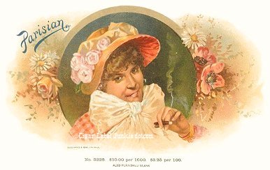 Parisian-cigar box label