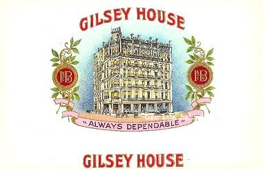 Gilsey House- cigar box label
