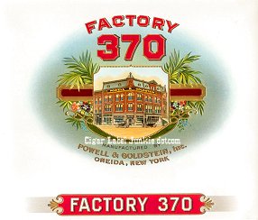 Factory 370- cigar box label
