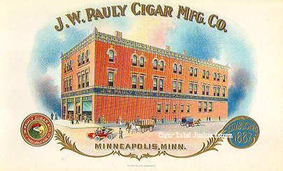 Pauly Cigar Co- cigar box label